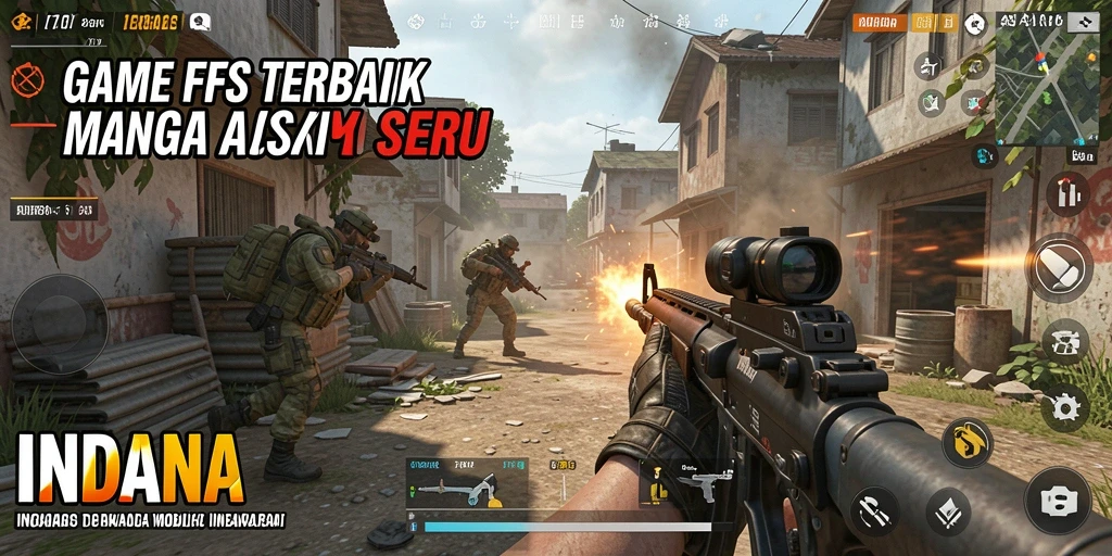 Gameplay seru INDAAA yang penuh aksi FPS.