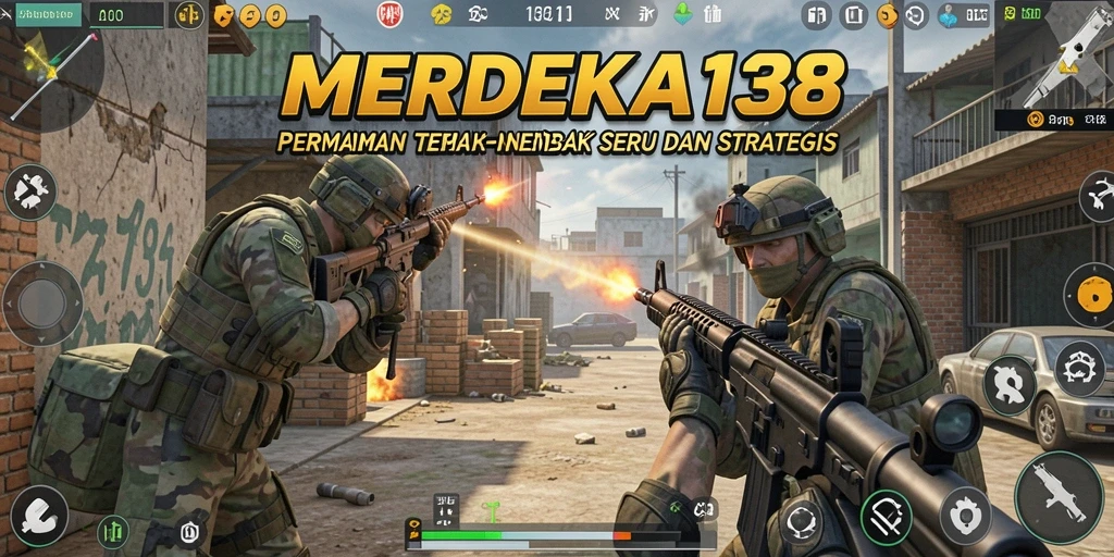 Tampilan gameplay mendebarkan dalam permainan TPS MERDEKA138.