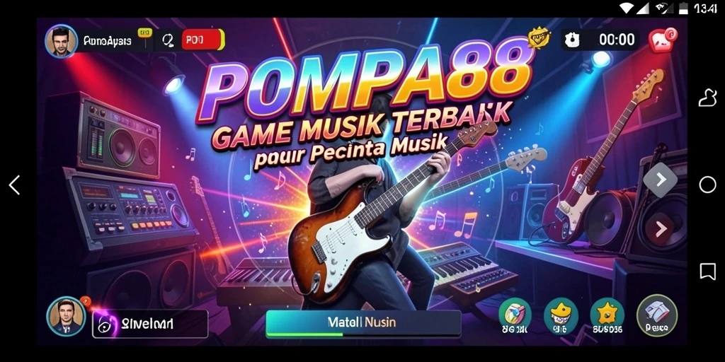 Tampilan gameplay POMPA88 yang penuh warna dan interaktif.