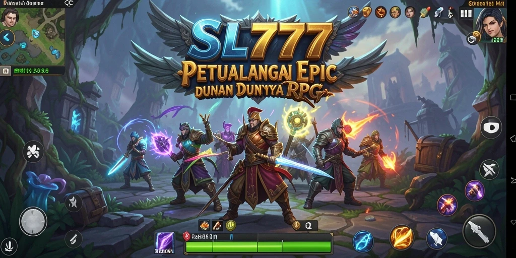 Screenshot gameplay SL777 menampilkan aksi RPG yang mendebarkan.